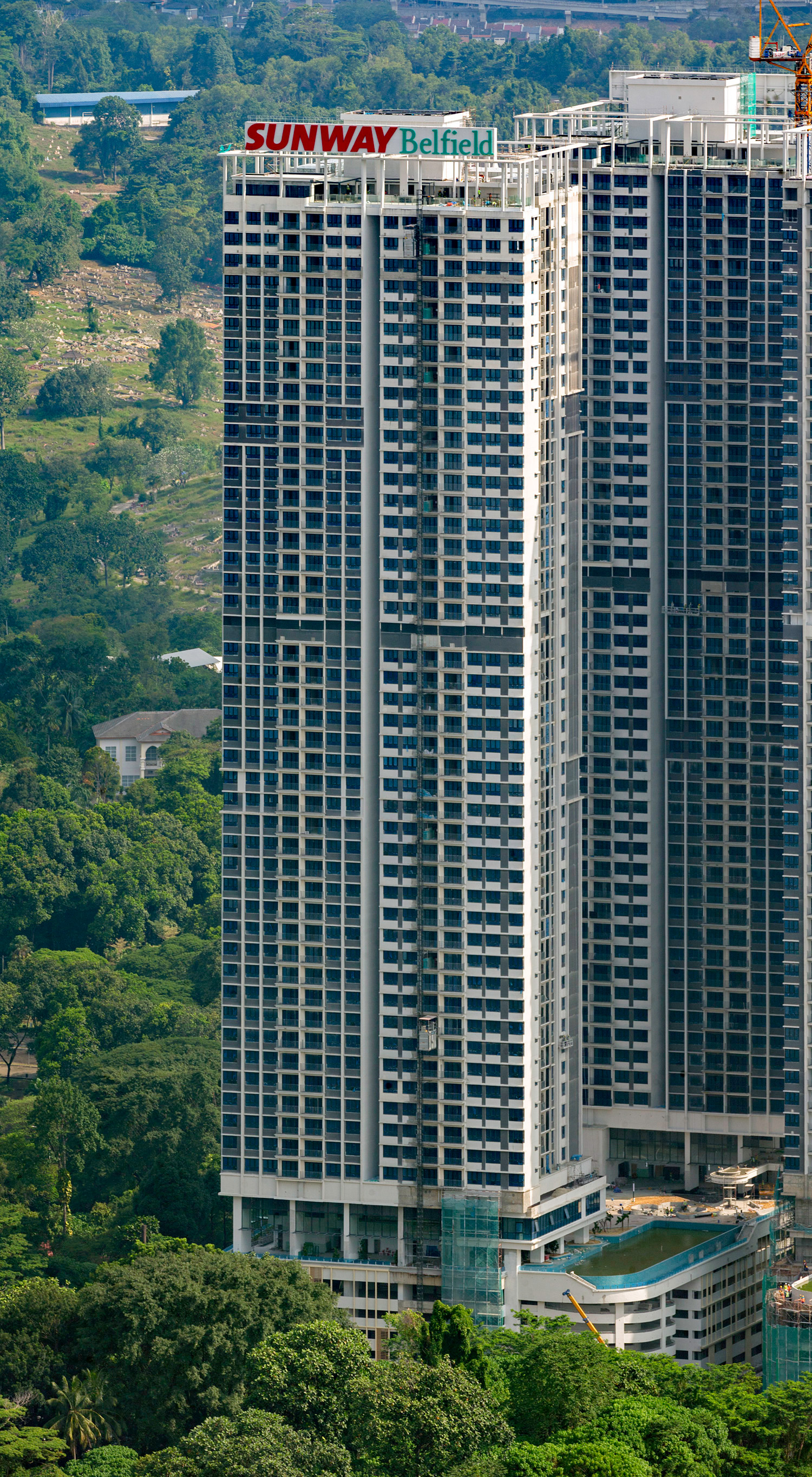 Sunway Belfield Tower B, Kuala Lumpur - View from KL Tower. © Mathias Beinling